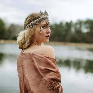 Object & Dawn Elohim Crown - Exquisite Handmade Silver Crystal Modular Headpiece